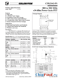 Datasheet CFK2162-P1-000T manufacturer Mimix